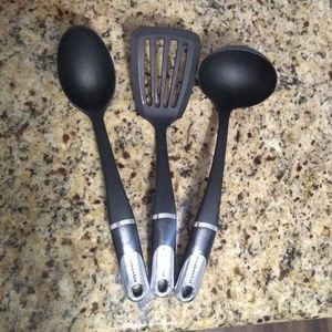 Set of KitchenAid serving utensils
